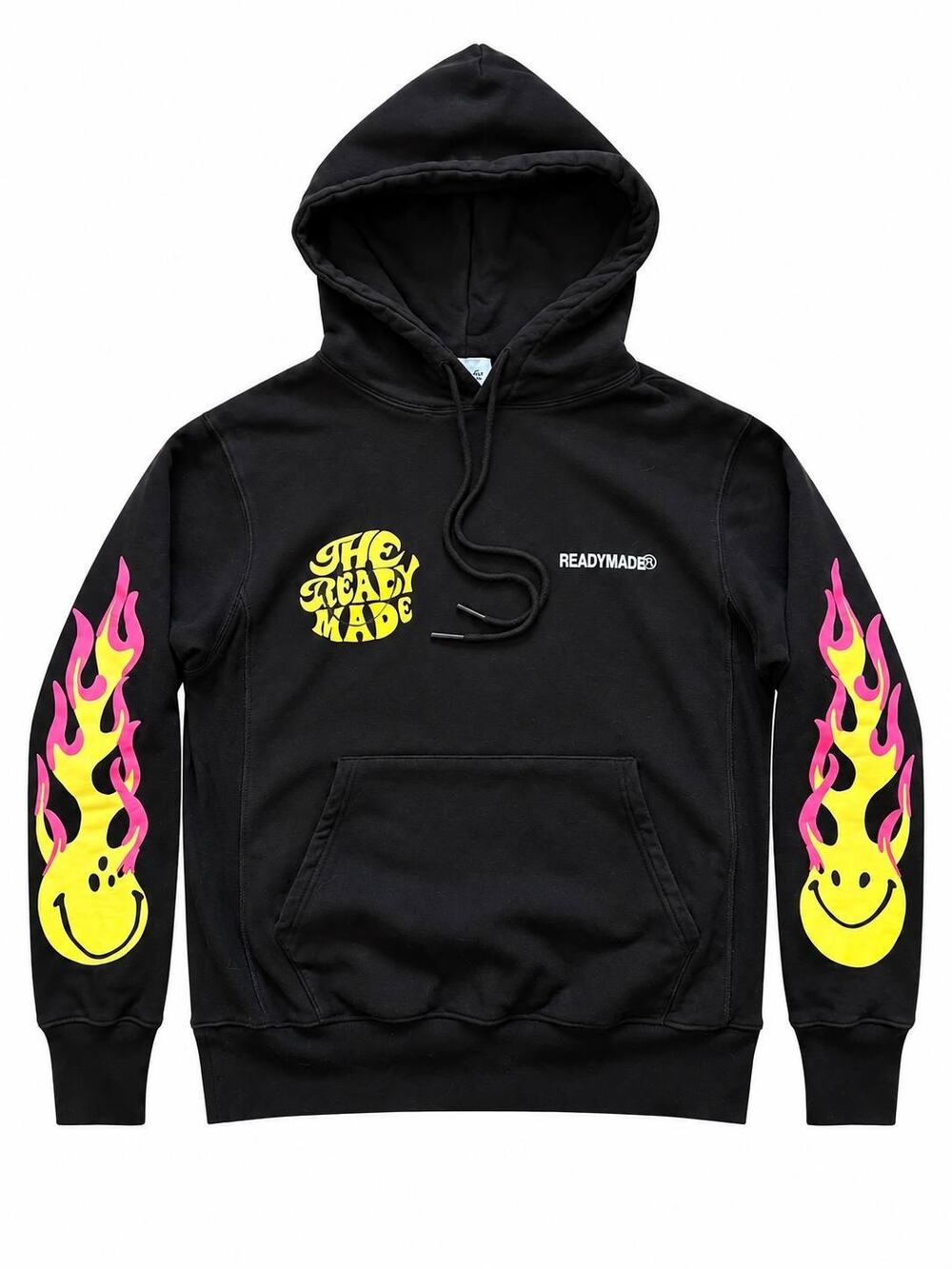 Readymade x Smiley Flame Smiley Hoodie Cotton Black S